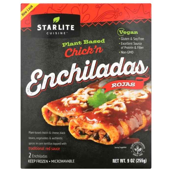 Starlite Cuisine - Plant-Based Enchiladas Roja