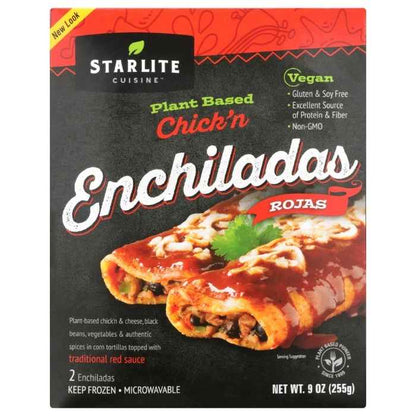 Starlite Cuisine - Plant-Based Enchiladas Roja