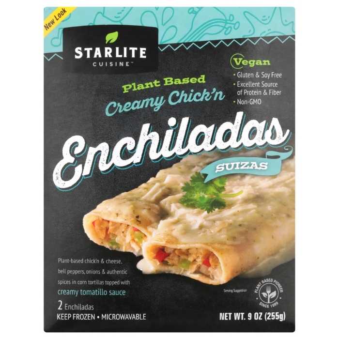Starlite Cuisine - Plant-Based Enchiladas Suizas