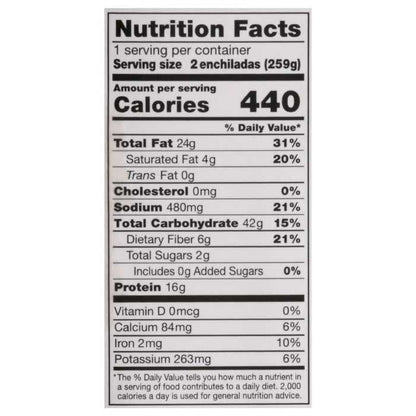 Starlite Cuisine - Plant-Based Enchiladas Suizas back