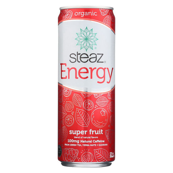 Steaz - Energy Drink Super Fruit-12oz