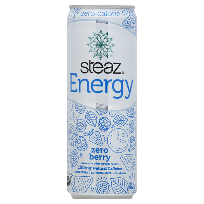 Steaz - Energy Drink Zero Berry-12oz
