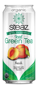 Steaz - Iced Tea Green Peach - 6/16 OZ
 | Pack of 4