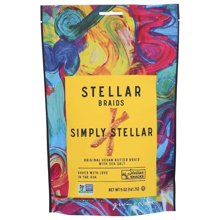 Stellar Braids - Braided Simply Stellar Pretzels, 5oz - front