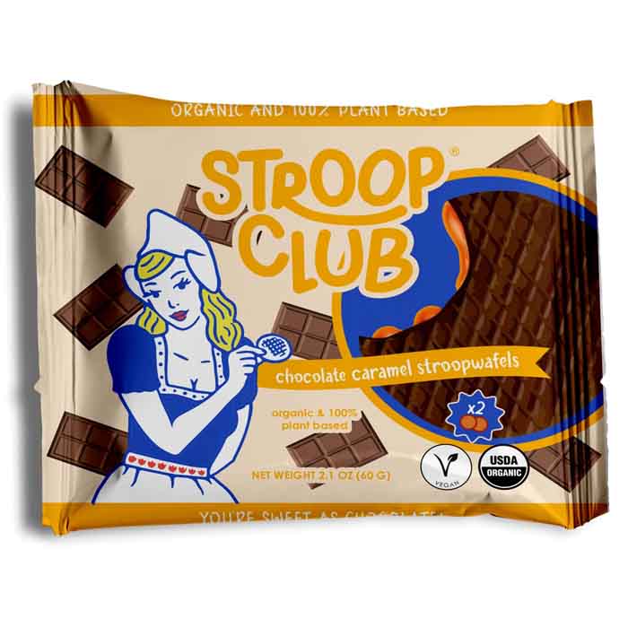 Stroop Club - Caramel Stroopwafel ,2.1oz (2-pack) , Chocolate