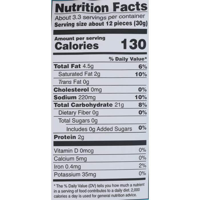 Sun Tropics - Mochi Bites - Sea Salt, 3.5oz - Nutrition