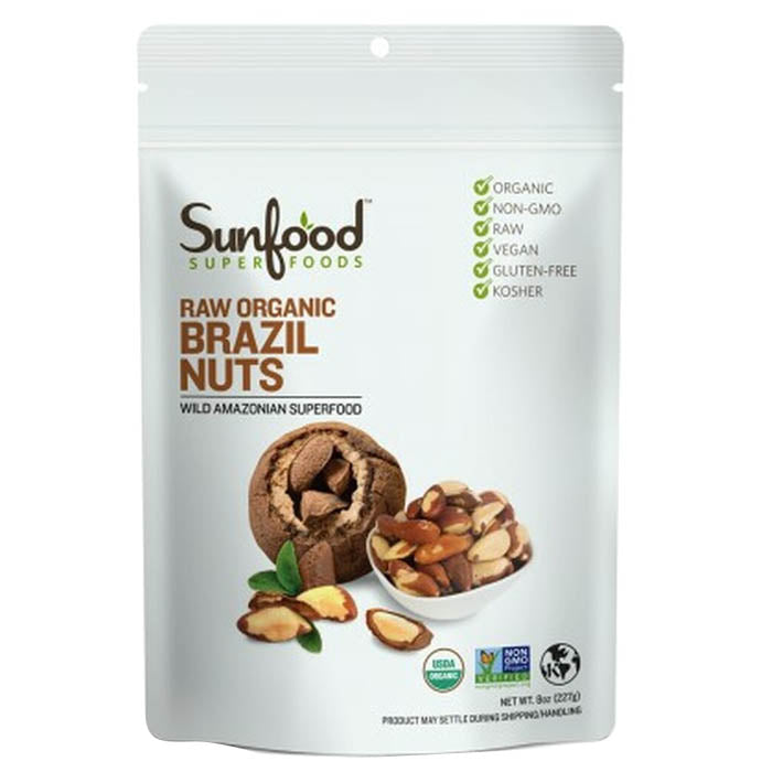 Sunfood - Organic Brazil Nuts, 8oz