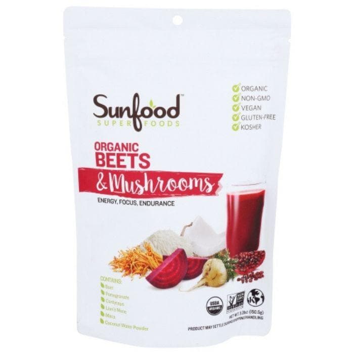 Sunfood Superfoods - Beet Mushroom Powder Organic - front
