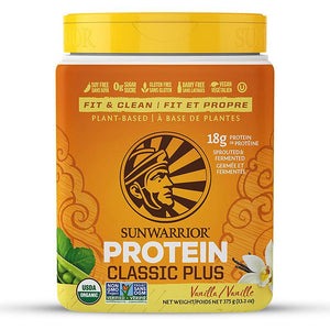 Sunwarrior - Vanilla Classic Plus Protein Powder, 13.2oz