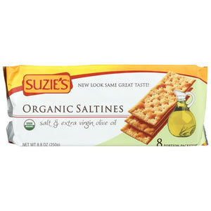 Suzies - Organic Salted Crackers With EVOO, 8.8oz