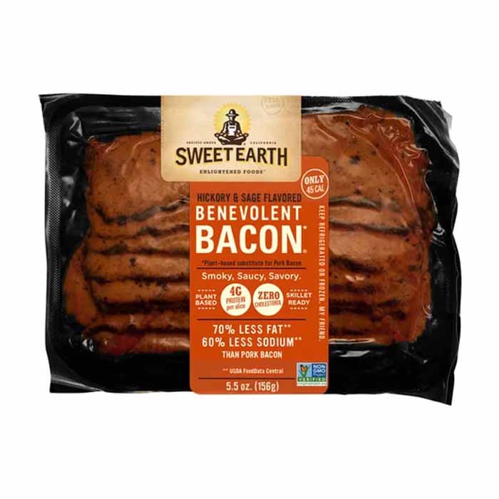 Sweet Earth - Hickory & Sage Seitan Bacon, 5.5oz