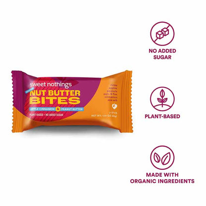 Sweet Nothings - Nut Butter Bites Apple Cinnamon & Peanut Butter, 1.4 oz