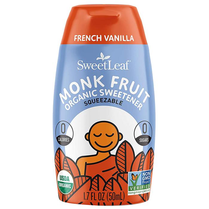 Sweetleaf - Monk Fruit Organic Liquid Sweetener (Squeezable) French Vanilla, 1.7 oz