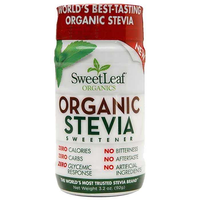 Sweetleaf - Organic Stevia Sweetener - 3.2oz Canister (92g)