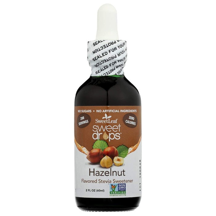 Sweetleaf - Sweet Drops® Liquid Stevia Extract, 288 Servings  Hazelnut , 2 oz - front