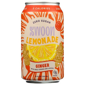 Swoon - Zero Sugar Ginger Lemonade, 12 fl oz
