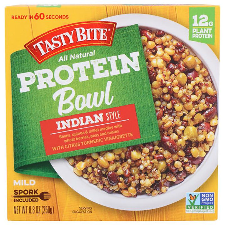 tasty bite indian style protein bowl