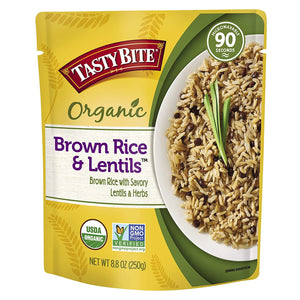 Tasty Bite - Brown Rice & Lentils, 8.8oz | Pack of 6