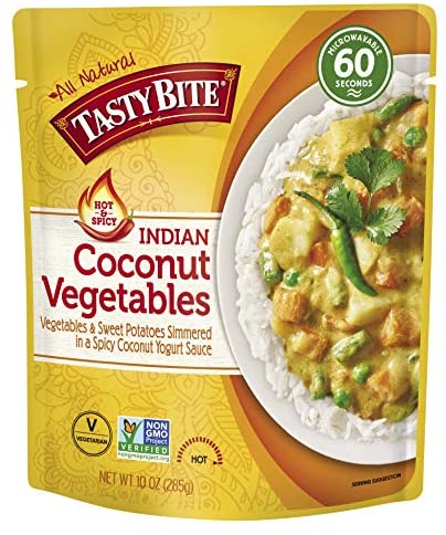 Tasty Bite - Indian Coconut Vegetables, Hot & Spicy, 10 oz - PlantX US