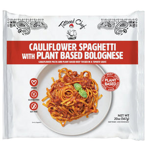 Tattooed Chef - Meal Family Cauliflower Spagetti Bolognese, 20oz