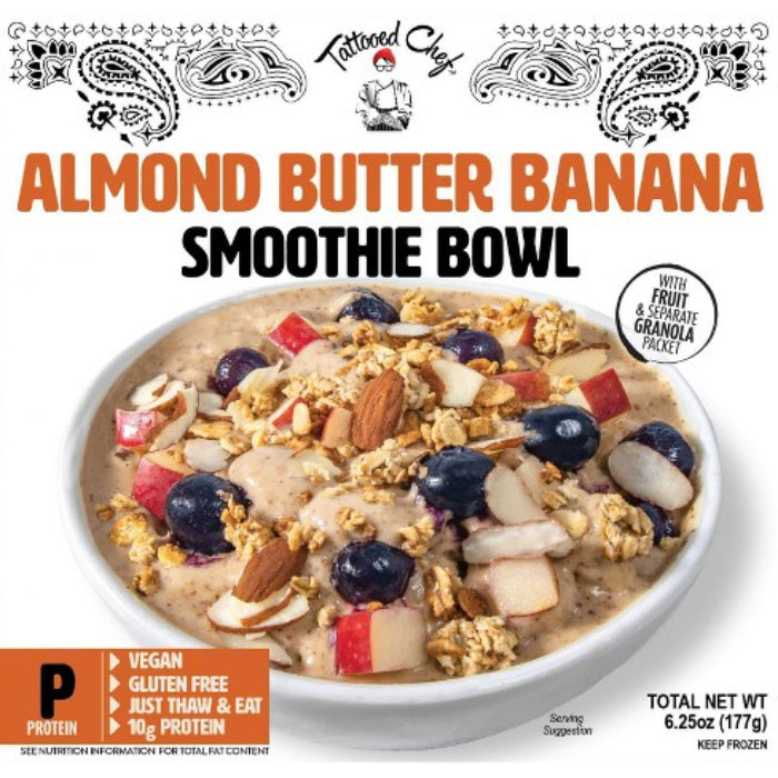 Tattooed Chef - Smoothie Bowl Almond Butter Banana, 6.25oz
