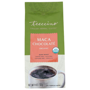Teeccino - Maca Chocolate Chicory Herbal Coffee, 11oz