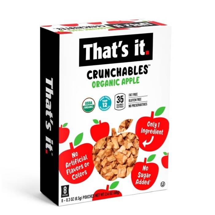That's it. - Organic Apple Crunchables, 8-Pack - PlantX US