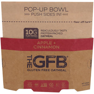The GFB - Apple Cinnamon Gluten-Free Oatmeal, 2.1oz