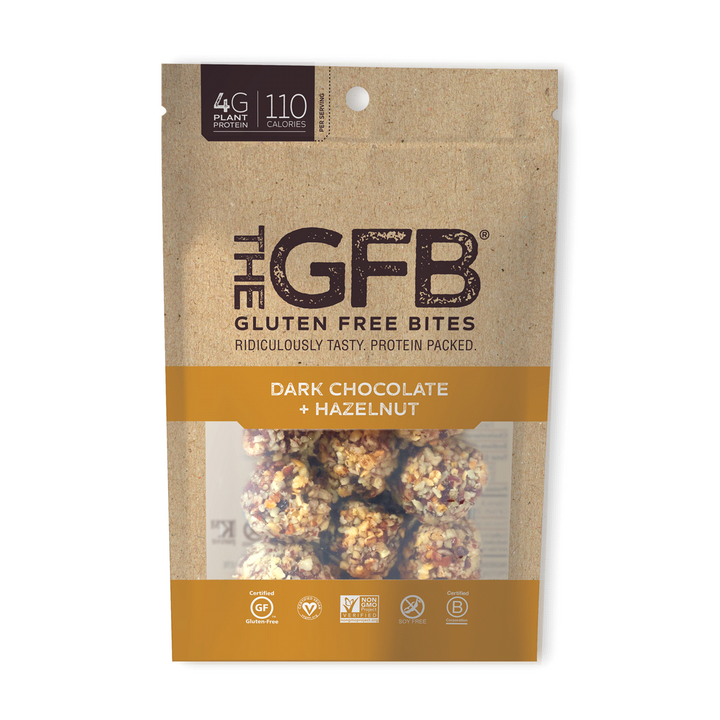 The GFB Dark Chocolate Hazelnut Bites 4 Oz | Pack of 6 - PlantX US