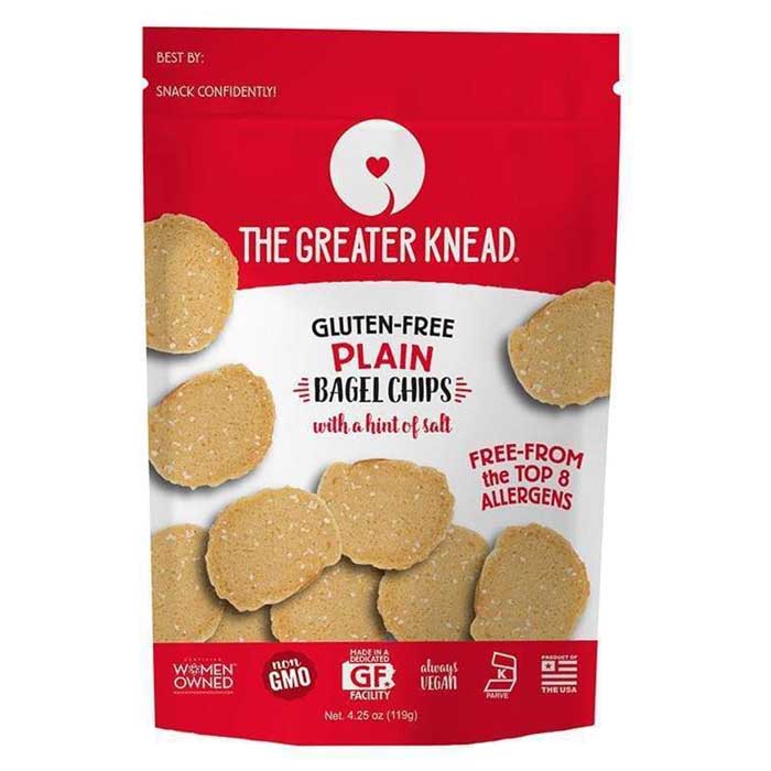 The Greater Knead - Gluten-Free Bagel Chips - Plain, 4.25oz