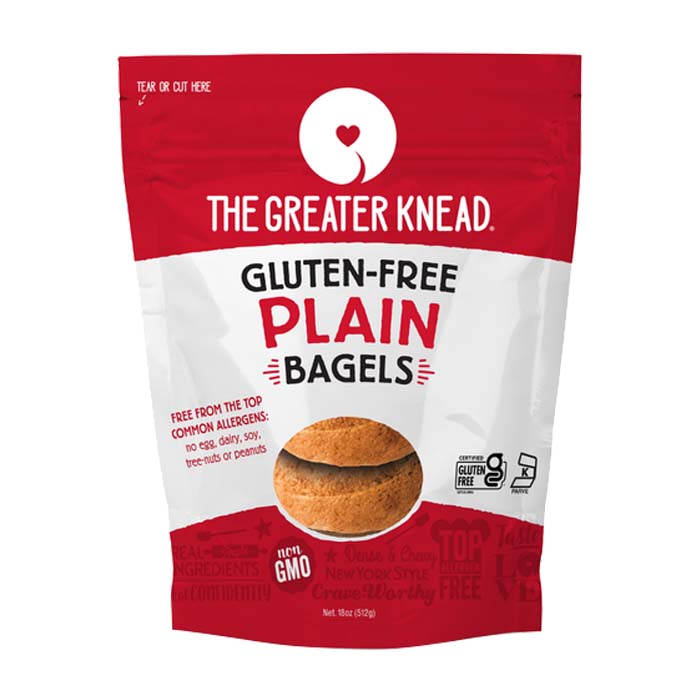 The Greater Knead - Gluten-Free Bagels - Plain, 18oz