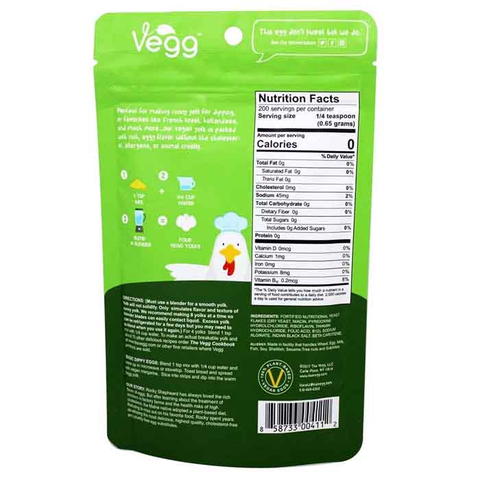 The Vegg - Vegg , Vegan Egg Yolk - Back
