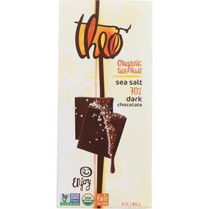 Theo Chocolate - Organic Dark Chocolate Sea Salt Chocolate Bar