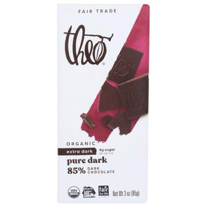 Theo Chocolate - Organic Pure Dark Chocolate, 3oz | Multiple Choices