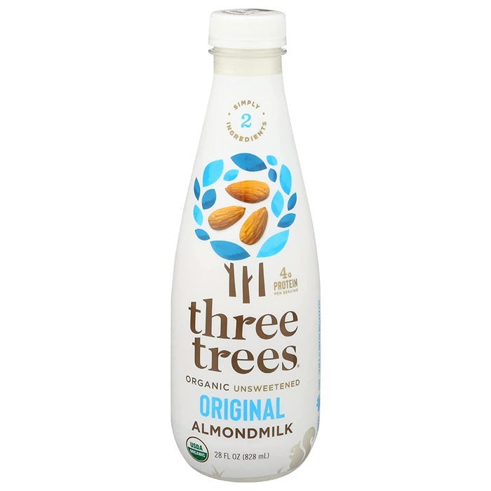 Three Trees - Organic Original Almond Milk Unsweetened, 28 fl oz