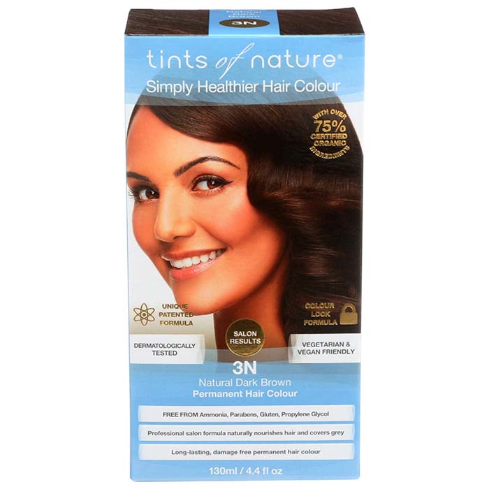 Tints of Nature - 3N Natural Dark Brown Permanent Hair Dye, 4.4 fl oz