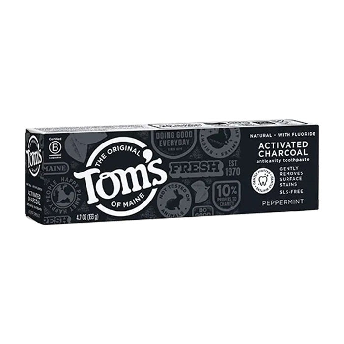 Tom's of Maine - Charcoal Anticavity Toothpaste, Peppermint, 4.7oz