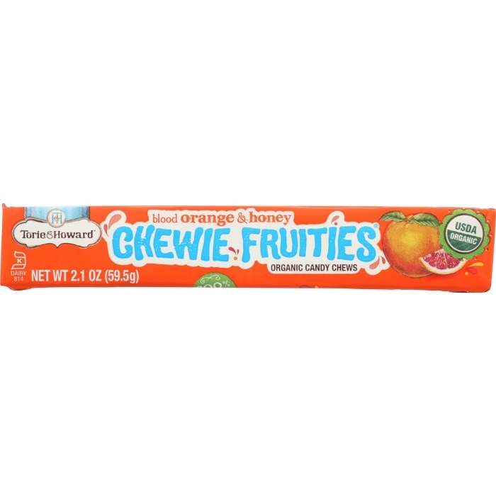 Torie & Howard - Organic Chewie Fruities Blood Orange & Honey, 2.1oz - front