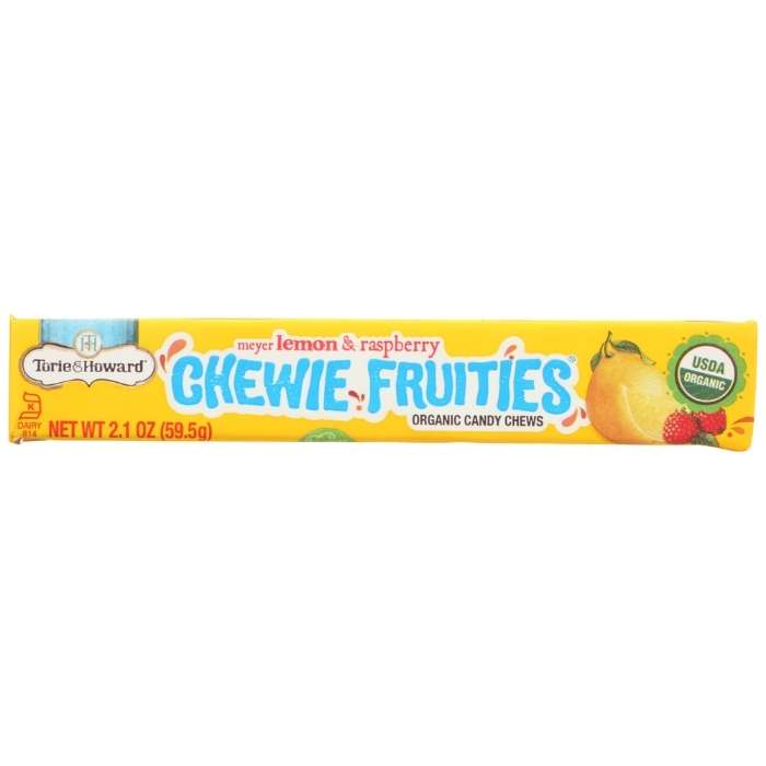 Torie & Howard - Organic Chewie Fruities Meyer Lemon & Raspberry, 2.1oz - front