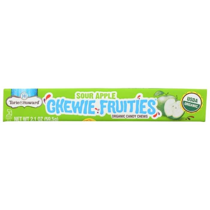Torie & Howard - Organic Chewie Fruities Sour Apple, 2.1oz - front