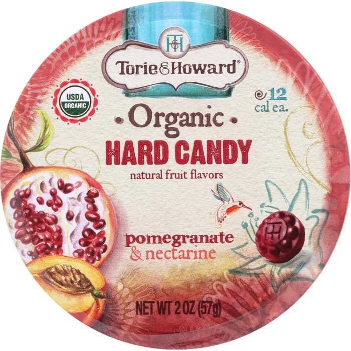 Torie & Howard - Organic Hard Candy Pomegrante & nectarine