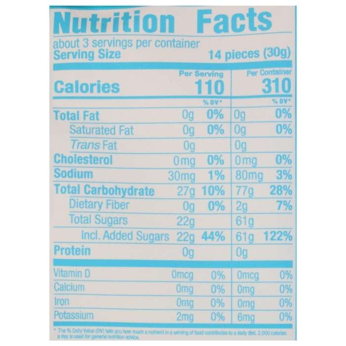 Torie & Howard - Tropical Gummi-Snaps, 3oz - nutrition facts