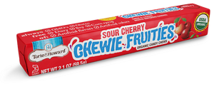 Torie & Howard Chewie Fruitie Sour Cherry Stick, 2.1 Oz  | Pack of 18
