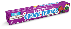 Torie & Howard Chewie Fruitie Stick Sour Berry, 2.1 Oz  | Pack of 18