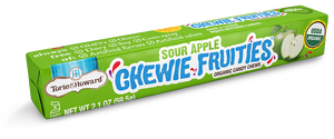 Torie & Howard Organic Sour Chewie Fruities Candy Chews Sour Apple - 2.1 oz | Pack of 18