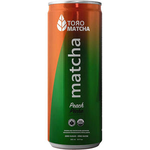 Toro Matcha - Sparkling Peach Matcha Drink, 12oz