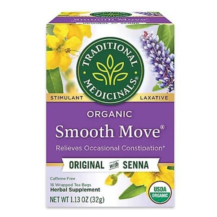 Traditional Medicinals - Organic Smooth Move® Tea Original with Senna, 16 Bags - front
