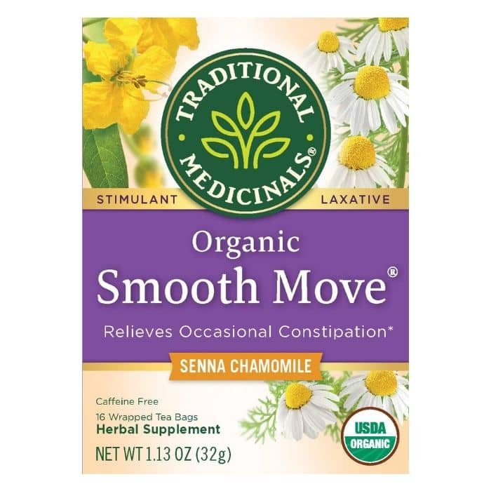Traditional Medicinals - Organic Smooth Move® Tea Senna Chamomile, 16 Bags - front