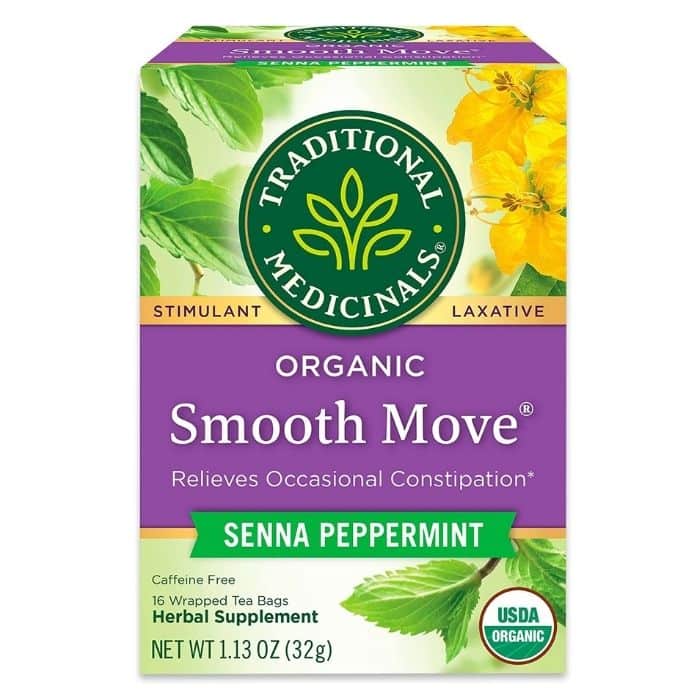 Traditional Medicinals - Organic Smooth Move® Tea Senna Peppermint, 16 Bags - front
