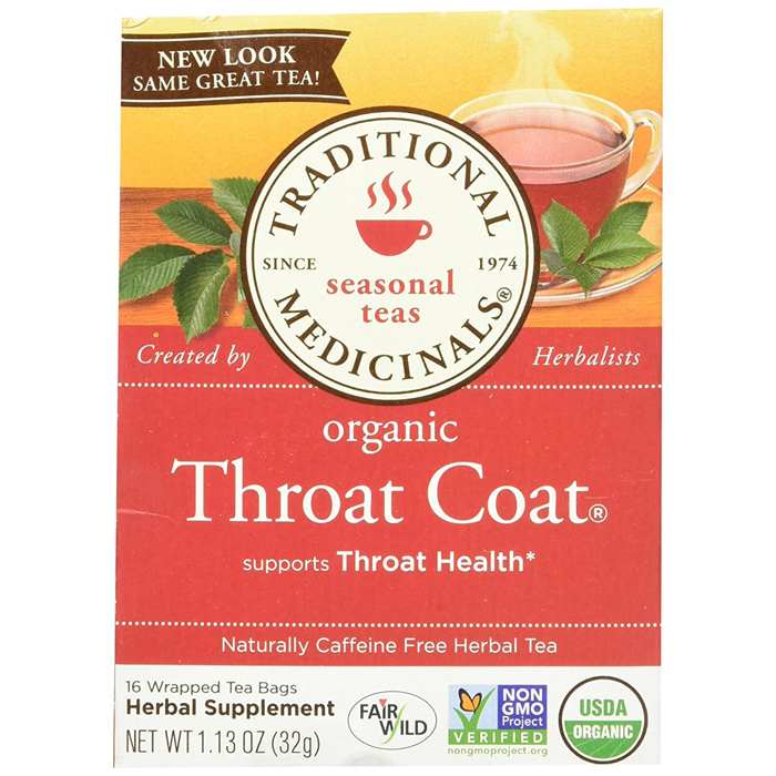 Traditional Medicinals - Organic Throat Coat® Tea, 16 Bags